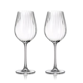 Ripple Set of 2 Crystal Wine Glasses