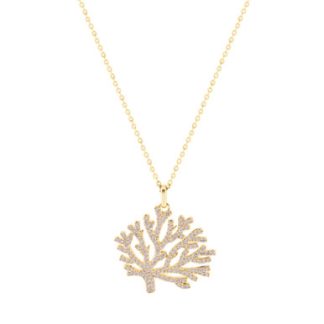 Tc Under The Sea - Coral Pendant Gold