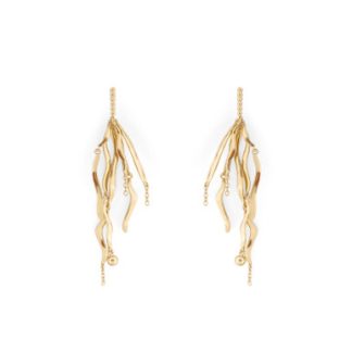 Tc Under The Sea - Seaweed Earrings Gold - New Spring 2026