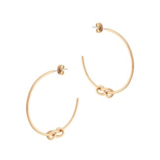 TC Love Knot - Hoop Earrings Gold